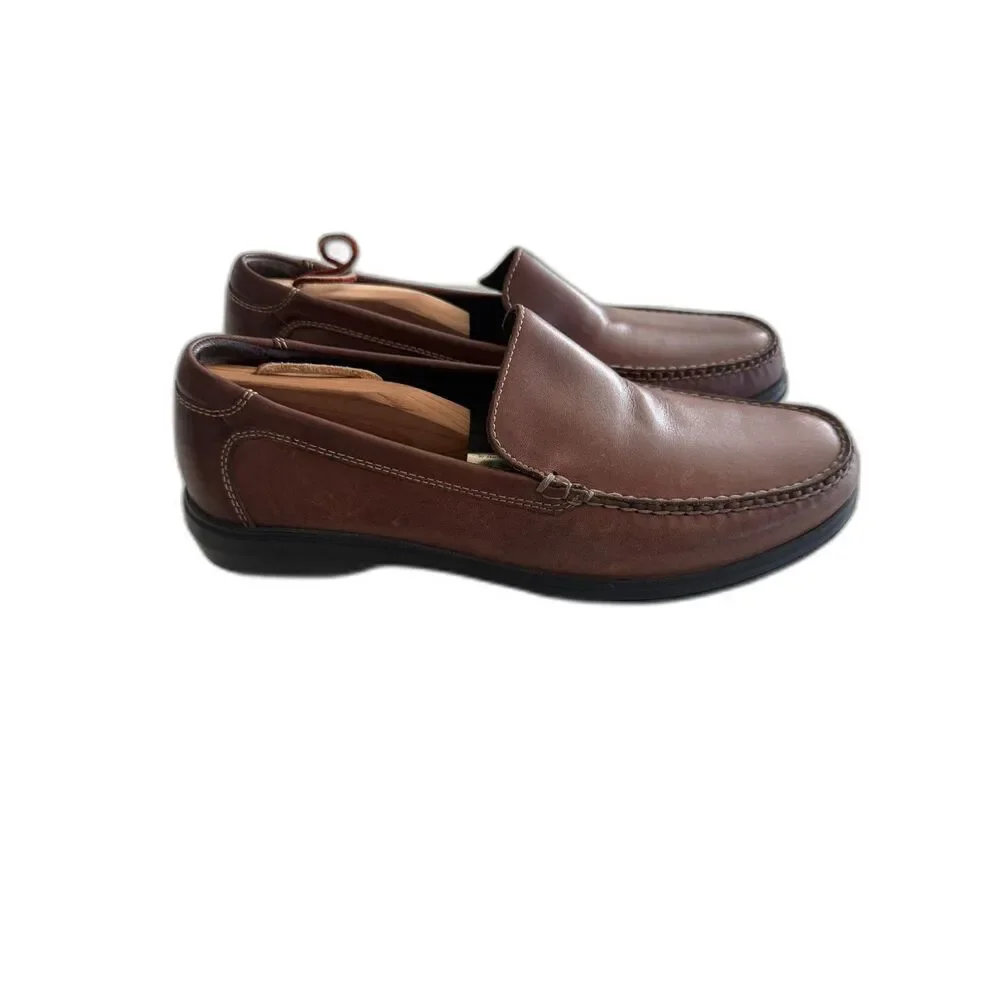 Cole Haan Keating Venetian II Brown Leather Slip-On Loafers Men's 8.5 M C11404